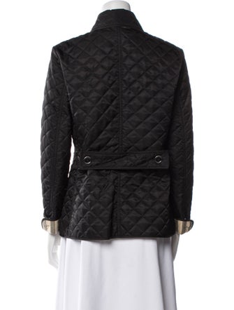 Burberry Brit Plaid Print Utility Jacket