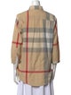 Burberry Brit Plaid Print Three-Quarter Sleeve Tunic