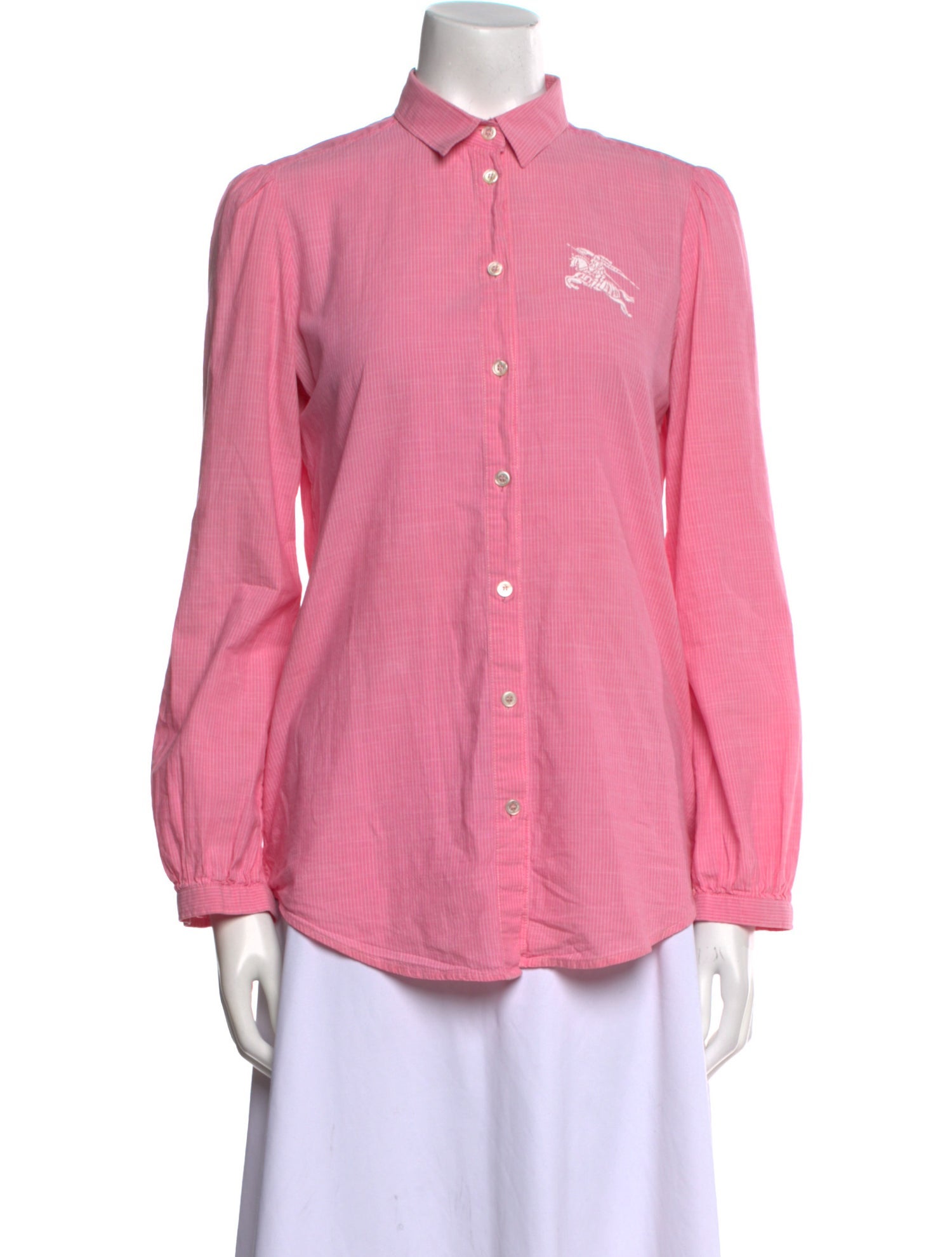 Burberry Brit Long Sleeve Button-Up Top