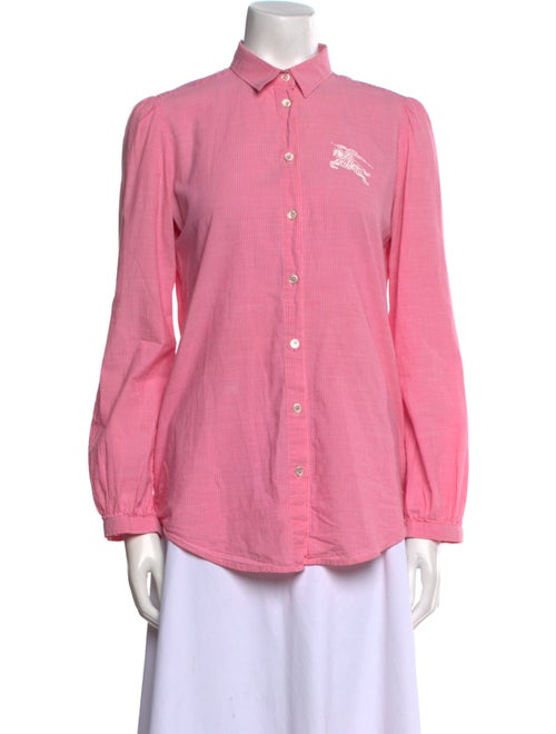 Burberry Brit Long Sleeve Button-Up Top