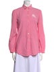 Burberry Brit Long Sleeve Button-Up Top