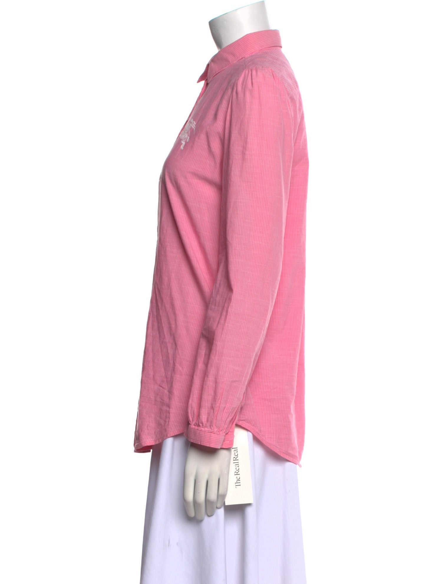 Burberry Brit Long Sleeve Button-Up Top