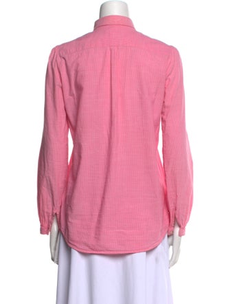 Burberry Brit Long Sleeve Button-Up Top