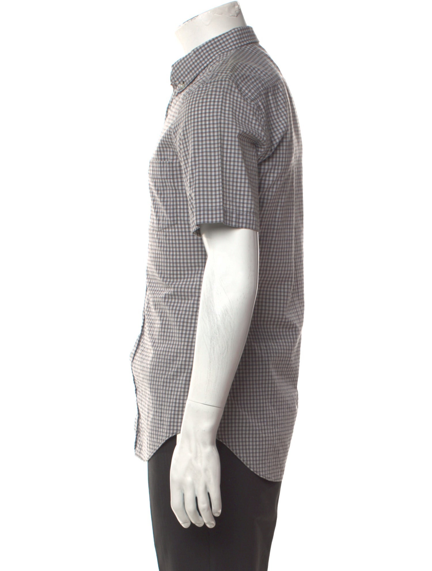 Burberry Brit Plaid Print Short Sleeve Shirt