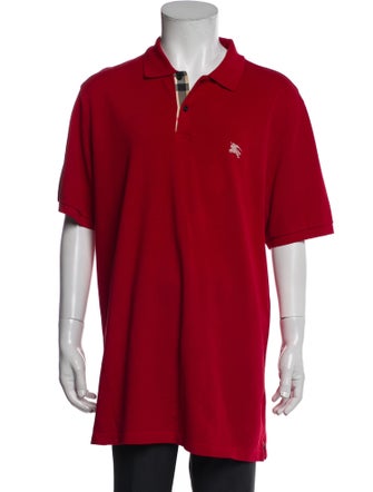 Burberry Brit House Check Pattern Crew Neck Polo Shirt