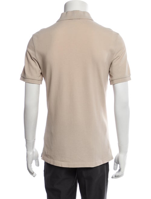 Burberry Brit Nova Check Pattern Crew Neck Polo Shirt