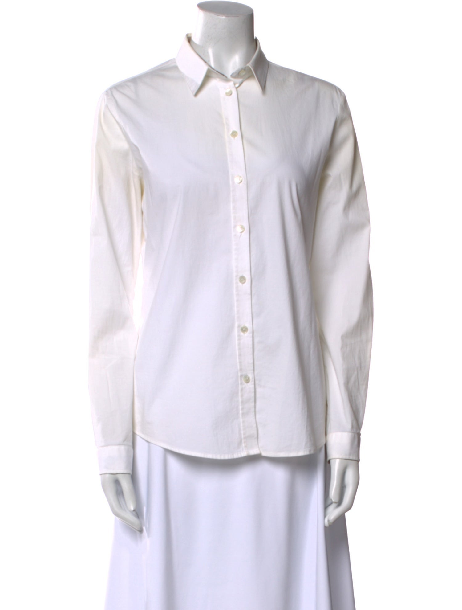 Burberry Brit Long Sleeve Button-Up Top