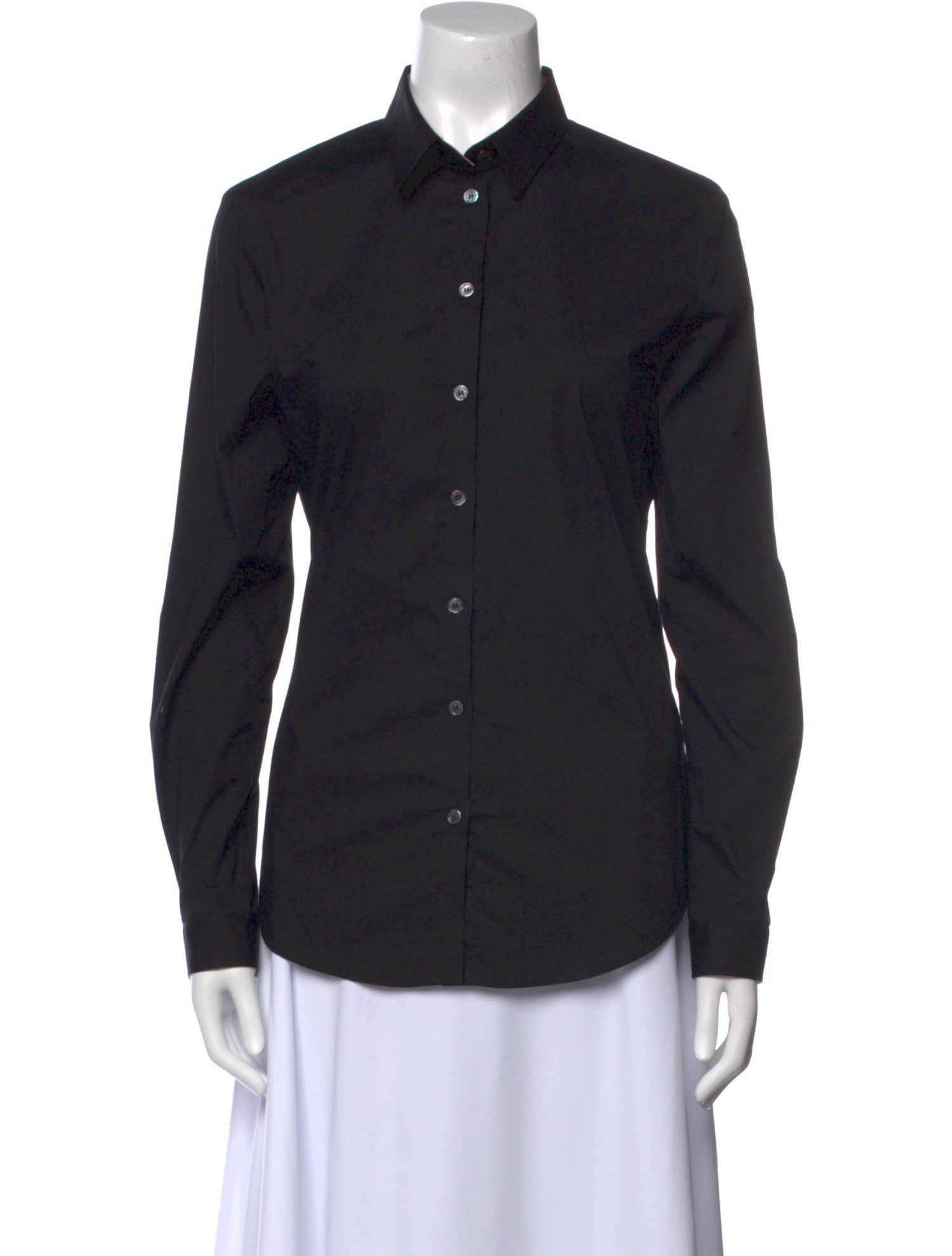 Burberry Brit Long Sleeve Button-Up Top