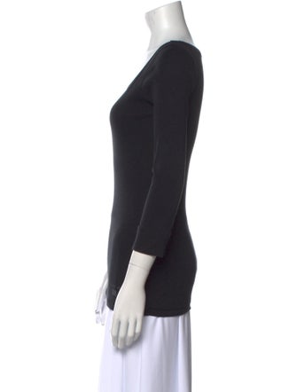 Burberry Brit Scoop Neck Three-Quarter Sleeve T-Shirt