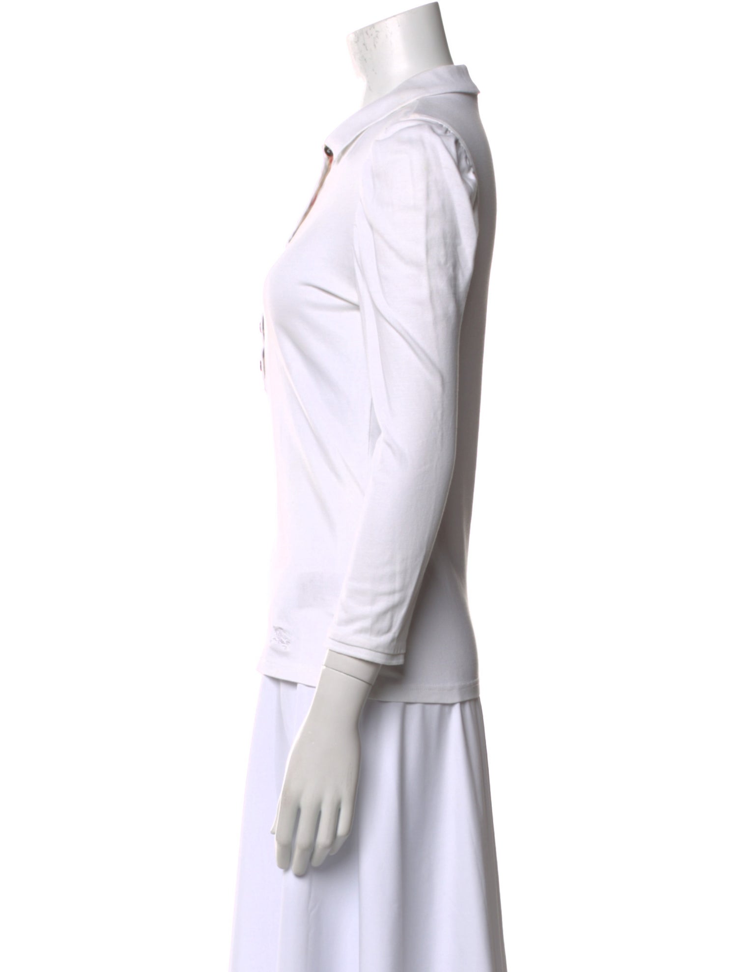 Burberry Brit Three-Quarter Sleeve Polo