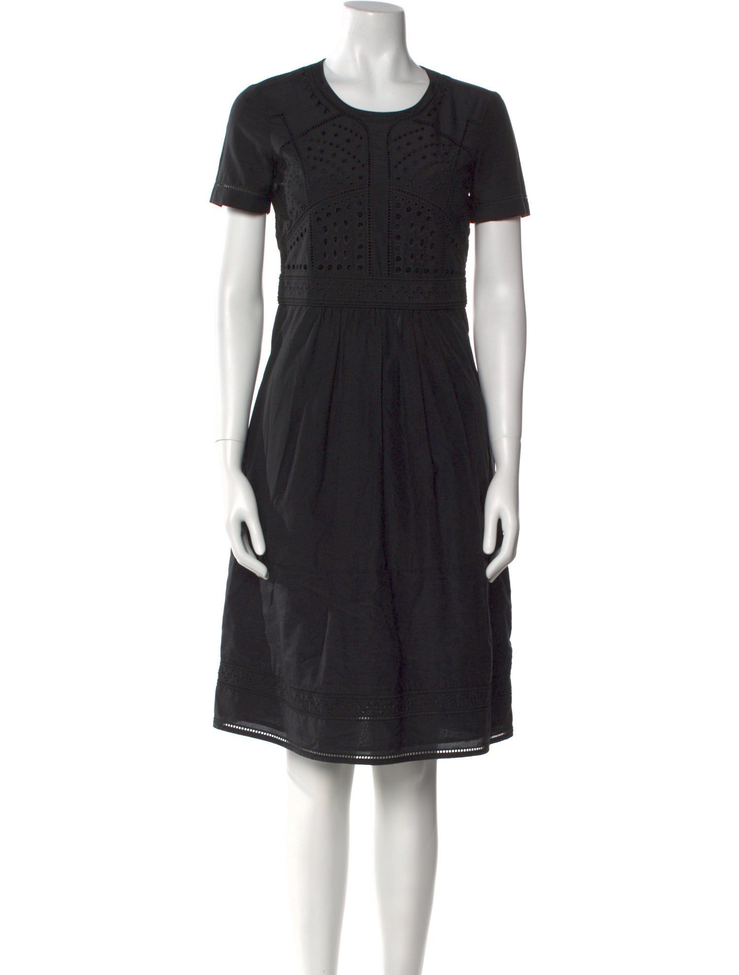 Burberry Brit Crew Neck Knee-Length Dress