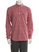 Burberry Brit Plaid Print Long Sleeve Dress Shirt