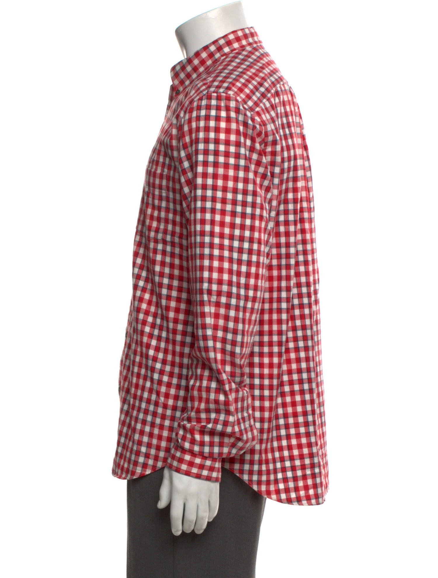 Burberry Brit Plaid Print Long Sleeve Dress Shirt