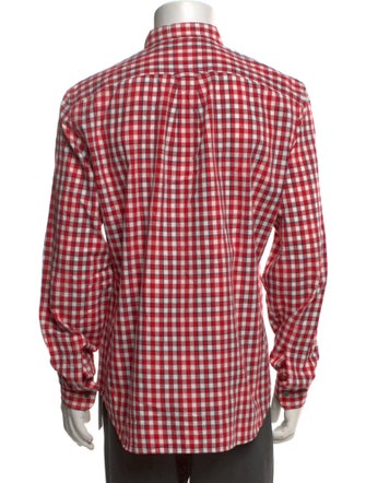 Burberry Brit Plaid Print Long Sleeve Dress Shirt