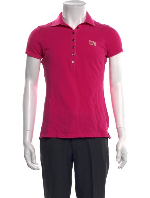 Burberry Brit Nova Check Pattern Collar Polo Shirt