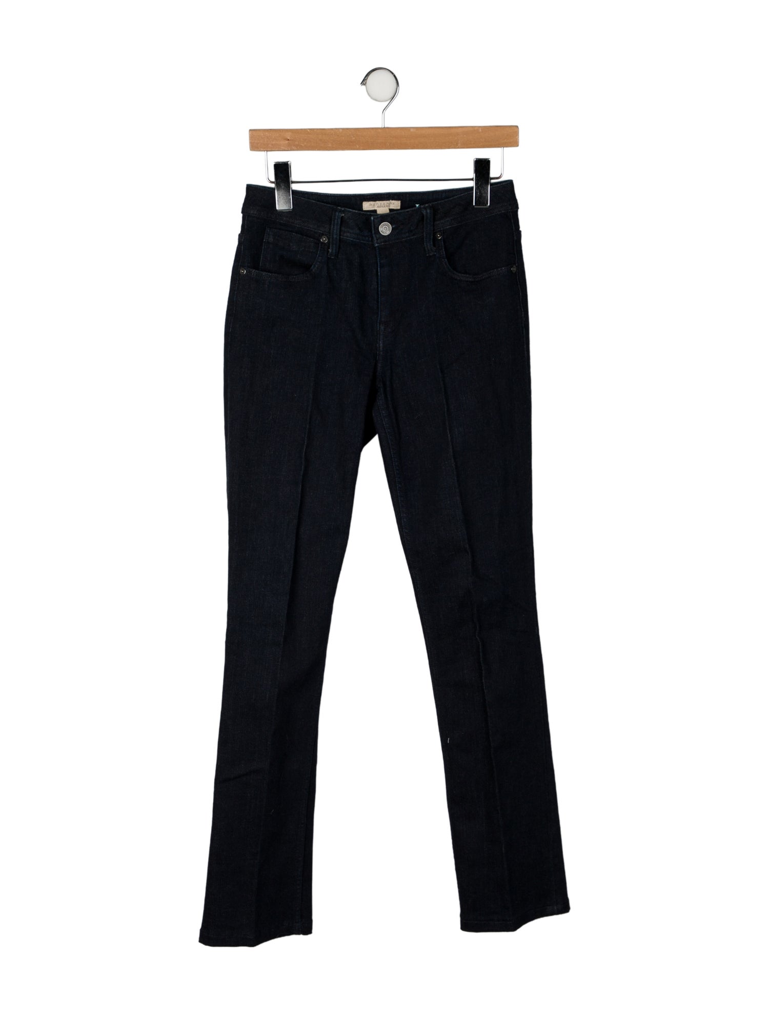 Burberry Brit Mid-Rise Straight Leg Jeans
