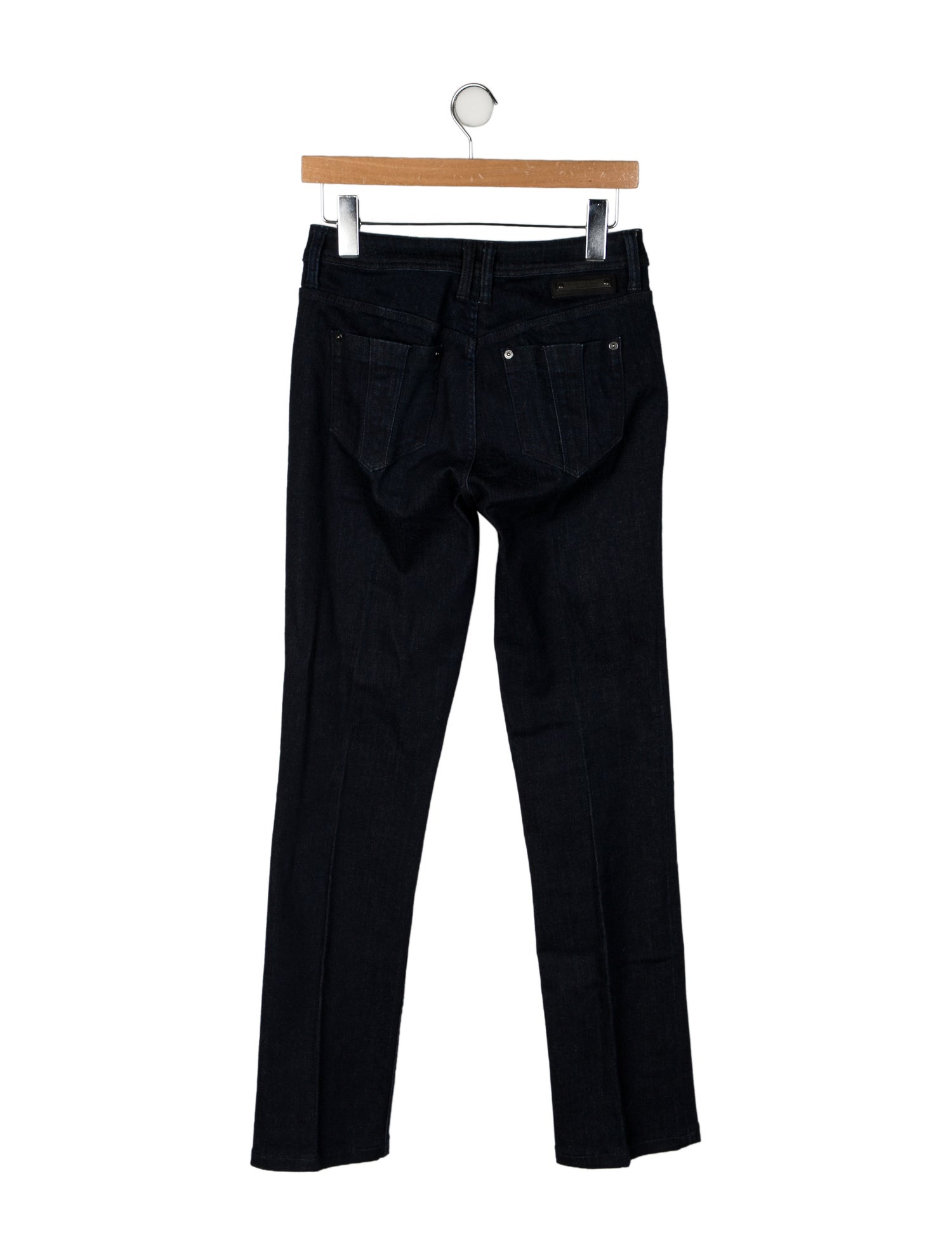 Burberry Brit Mid-Rise Straight Leg Jeans