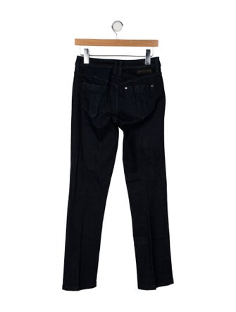 Burberry Brit Mid-Rise Straight Leg Jeans