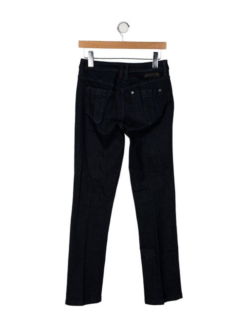 Burberry Brit Mid-Rise Straight Leg Jeans