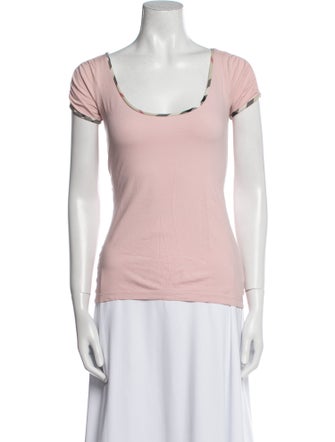 Burberry Brit Scoop Neck Short Sleeve T-Shirt