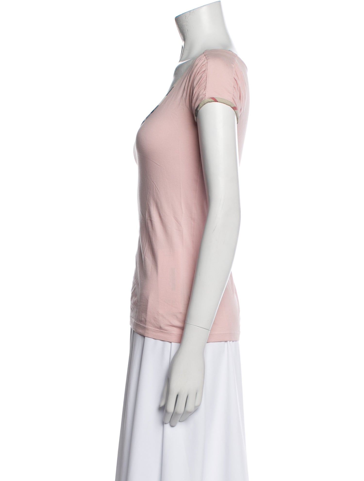 Burberry Brit Scoop Neck Short Sleeve T-Shirt