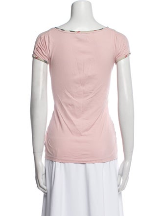 Burberry Brit Scoop Neck Short Sleeve T-Shirt