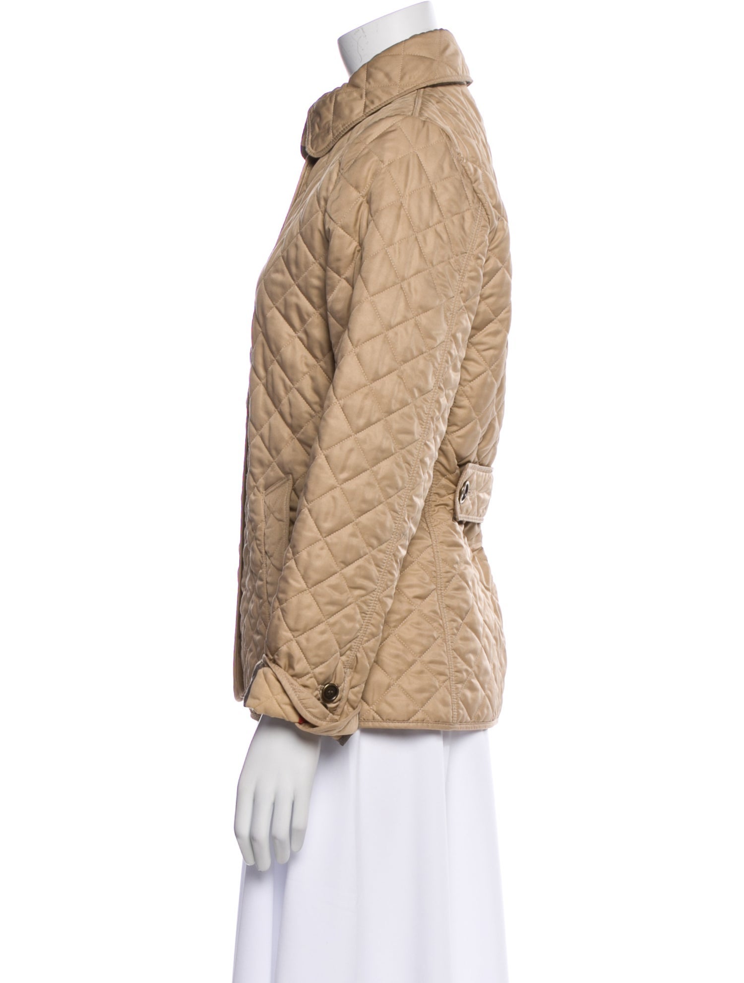 Burberry Brit Plaid Print Utility Jacket