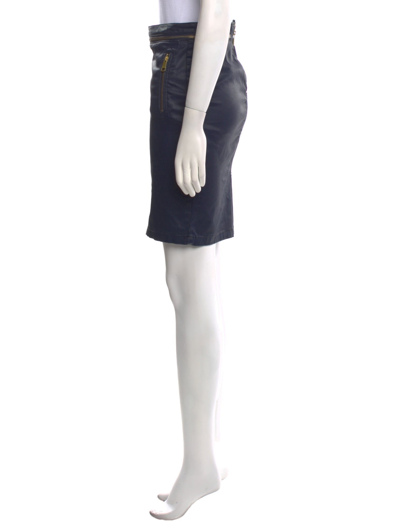 Burberry Brit Crochet Trim Knee-Length Skirt