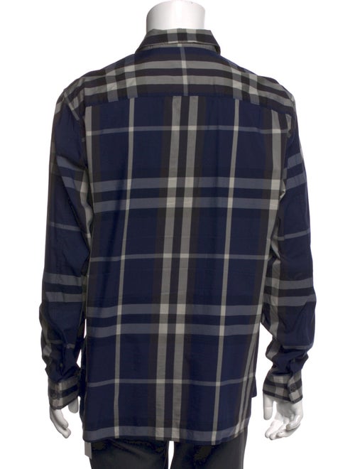 Burberry Brit Plaid Print Long Sleeve Shirt