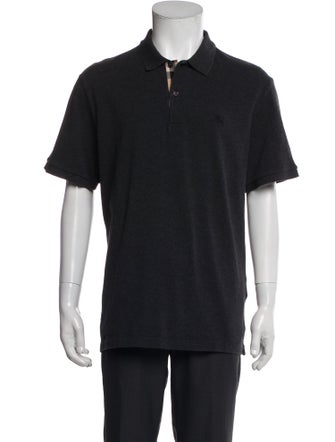 Burberry Brit Nova Check Pattern Collar Polo Shirt