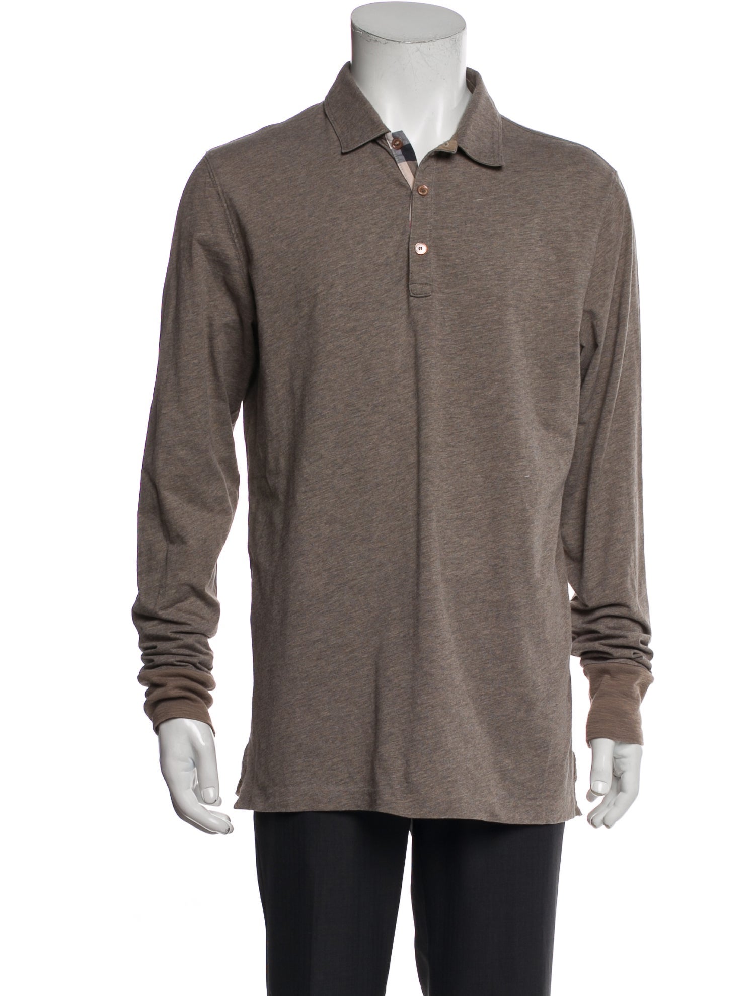 Burberry Brit House Check Pattern Collar Polo Shirt