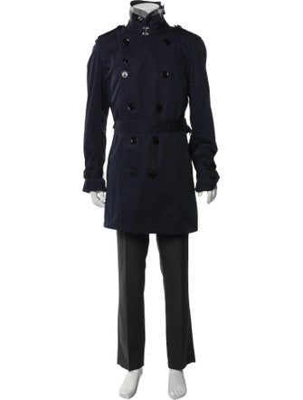 Burberry Brit Nova Check Pattern Trench Coat