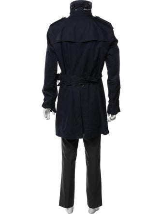 Burberry Brit Nova Check Pattern Trench Coat