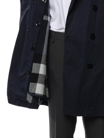 Burberry Brit Nova Check Pattern Trench Coat