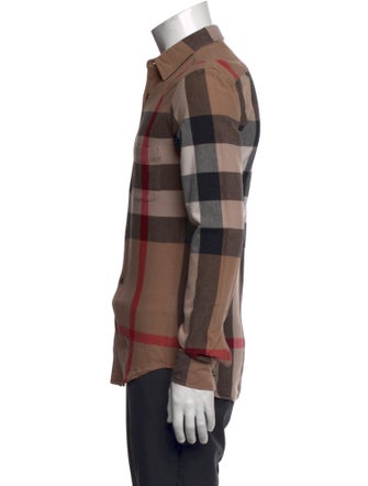 Burberry Brit Exploded Check Pattern Long Sleeve Shirt