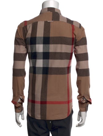 Burberry Brit Exploded Check Pattern Long Sleeve Shirt