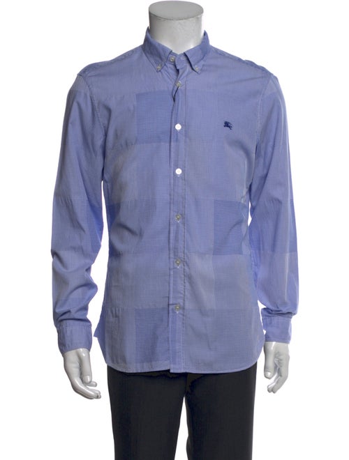 Burberry Brit Plaid Print Long Sleeve Shirt