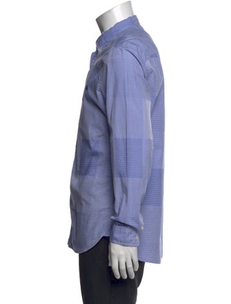 Burberry Brit Plaid Print Long Sleeve Shirt