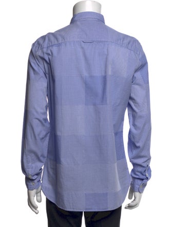 Burberry Brit Plaid Print Long Sleeve Shirt
