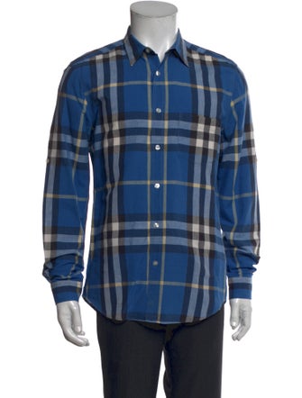 Burberry Brit Nova Check Pattern Long Sleeve Shirt