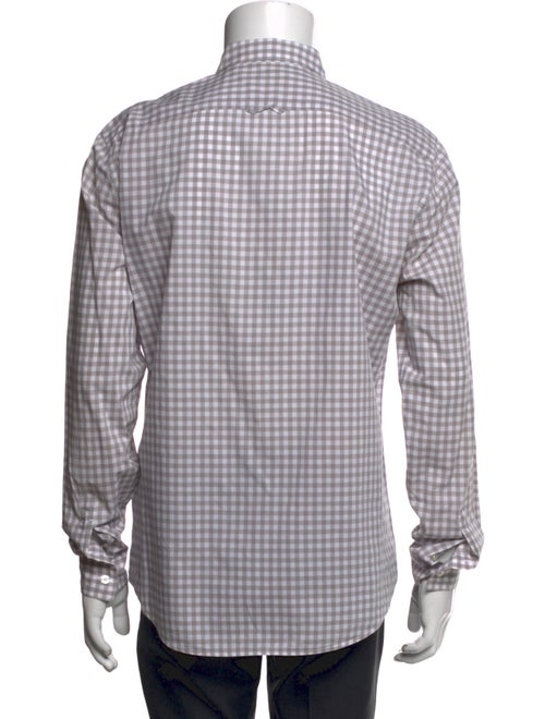 Burberry Brit Plaid Print Long Sleeve Dress Shirt