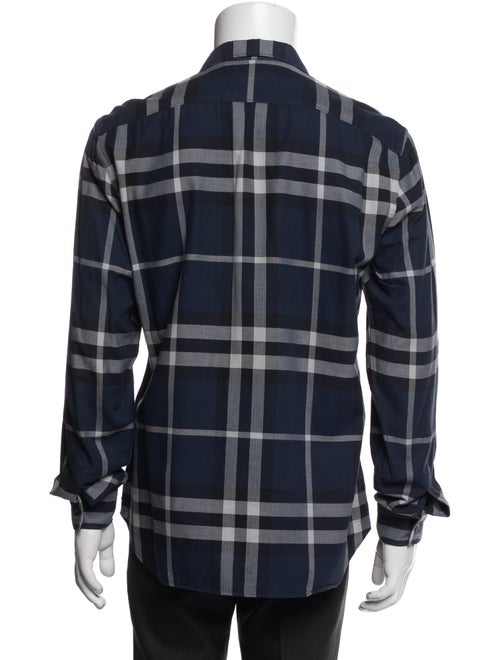 Burberry Brit Nova Check Pattern Long Sleeve Dress Shirt
