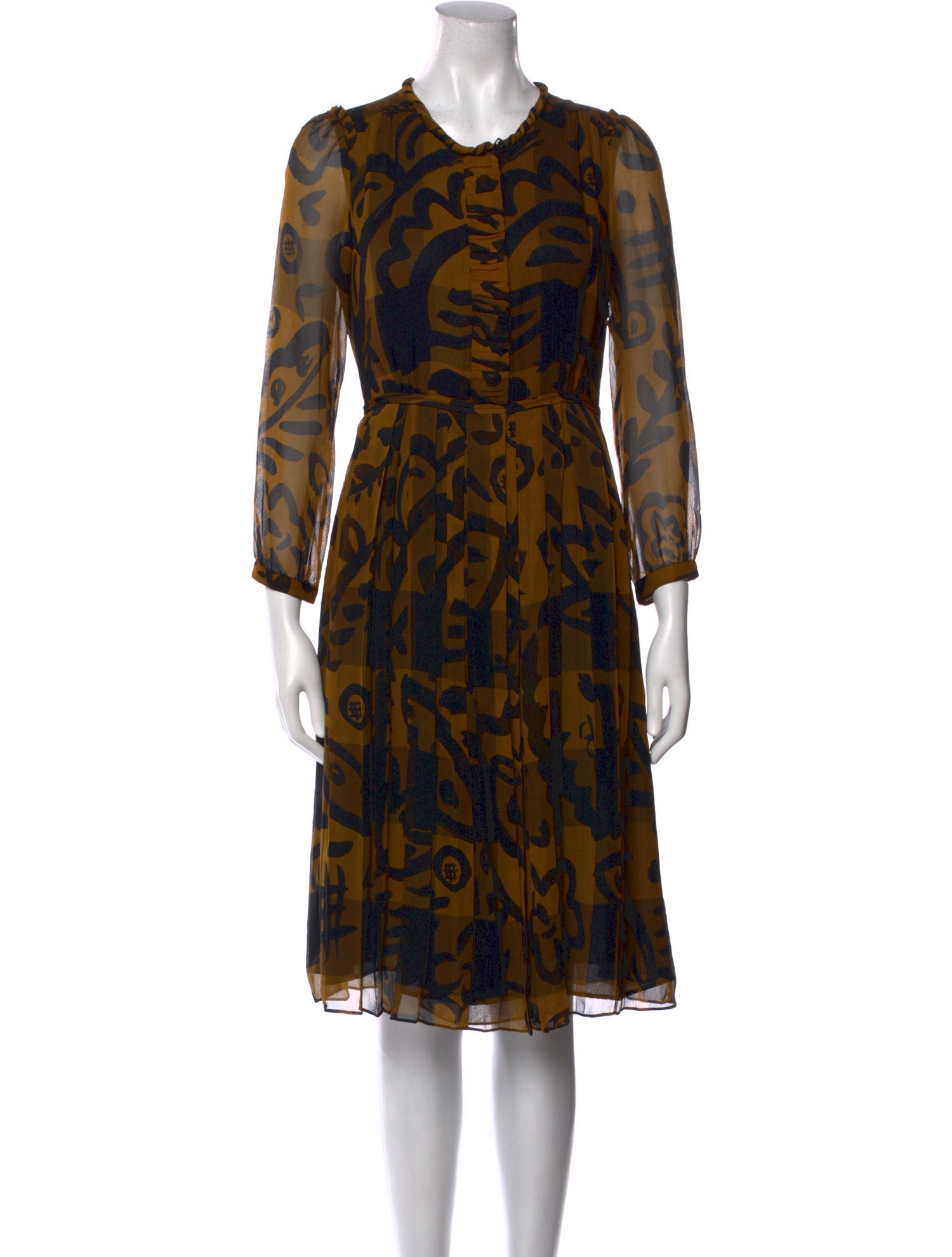 Burberry Brit Silk Midi Length Dress