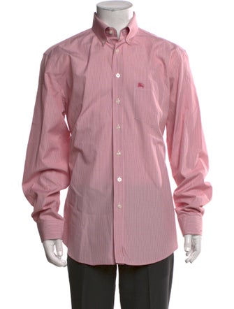 Burberry Brit House Check Pattern Long Sleeve Dress Shirt
