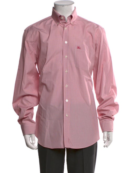 Burberry Brit House Check Pattern Long Sleeve Dress Shirt