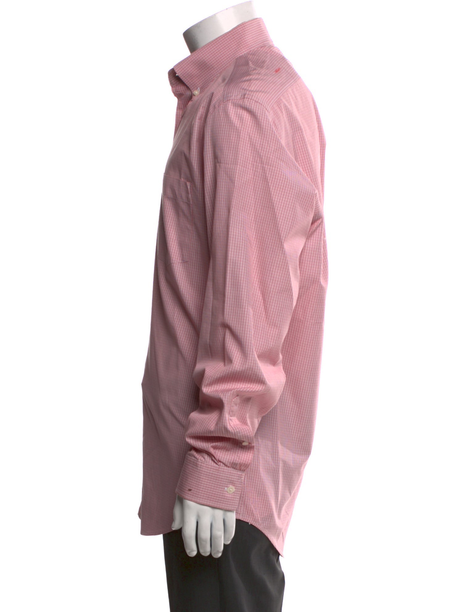 Burberry Brit House Check Pattern Long Sleeve Dress Shirt