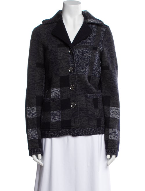 Burberry Brit Wool Tweed Pattern Blazer