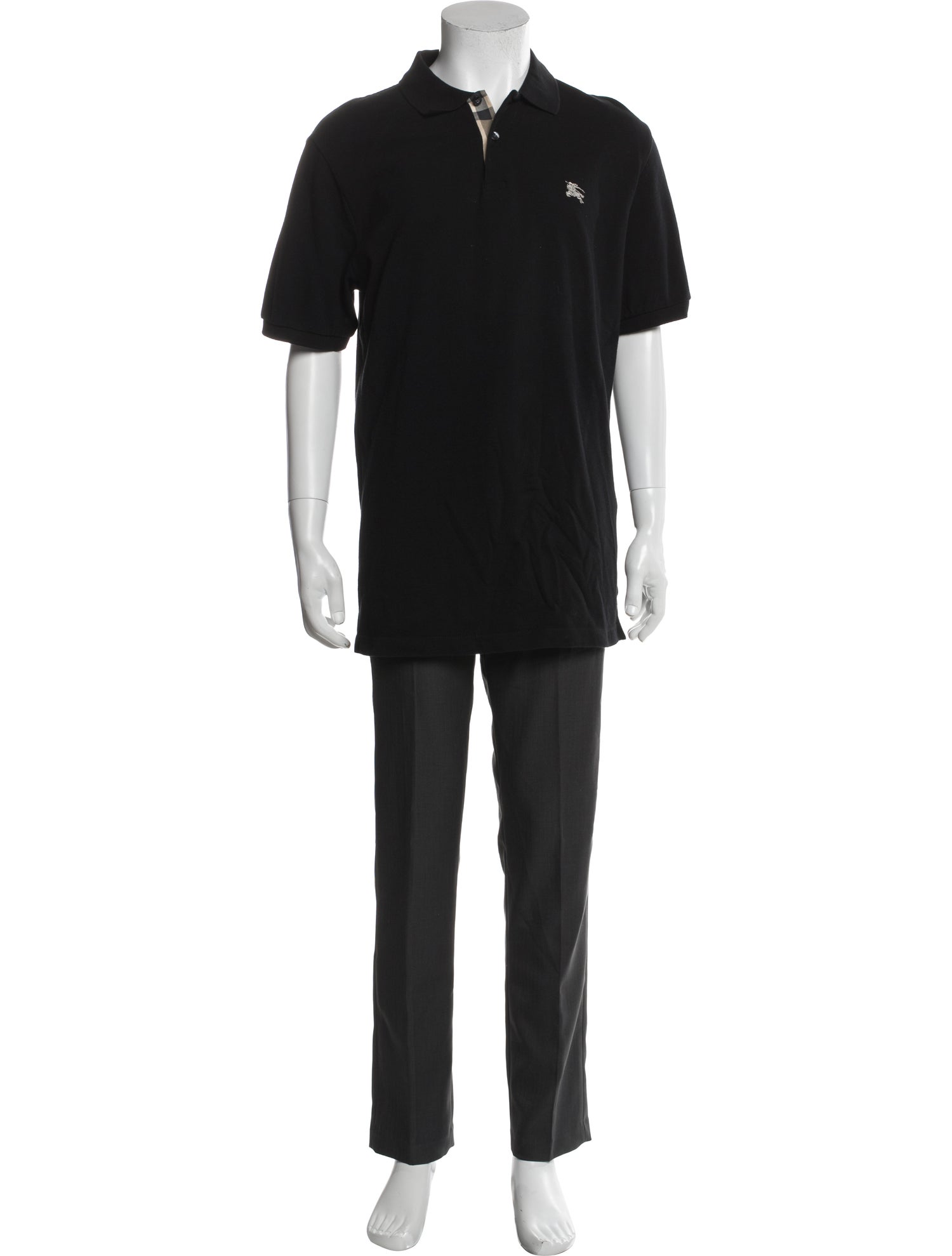 Burberry Brit V-Neck Short Sleeve Polo Shirt