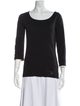 Burberry Brit Scoop Neck Three-Quarter Sleeve T-Shirt