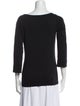 Burberry Brit Scoop Neck Three-Quarter Sleeve T-Shirt